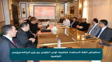 استعراض خطط الاستعداد لأولمبياد لوس أنجلوس بين وزير الرياضة ورئيس الأولمبية